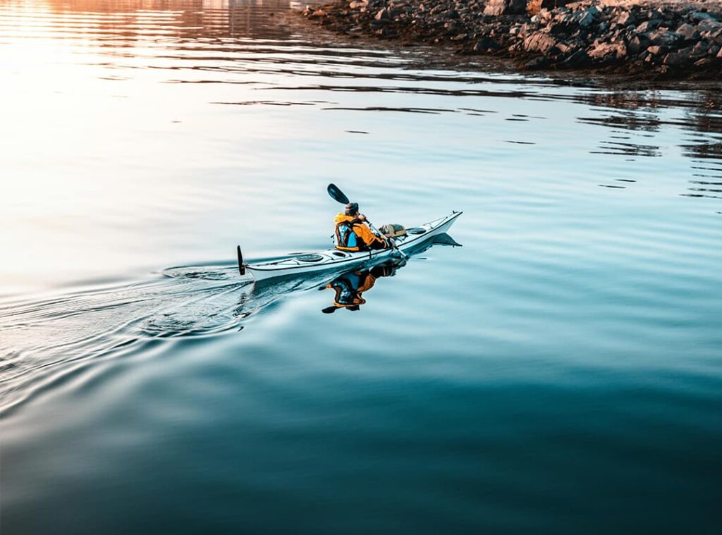 Sea kayak travel is the most popular form of kayaking